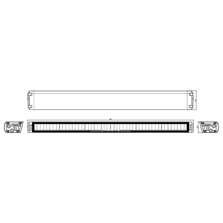LED Lightbar 23'' mit Combo-ECE - 100% Strassenzulassung