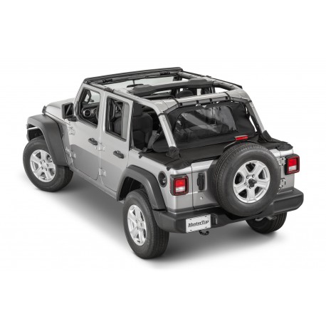 WindStopper Plus/Tonneau Cover Ultimate Combo 18-Present Jeep JLU Wrangler 4 Dr/Soft Top MasterTwill MasterTop main image 0