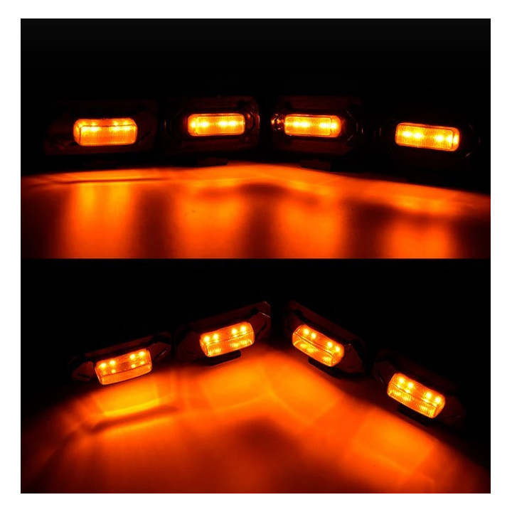 Raptor-Lights für Kühlergrill weiss / orange Roxmad