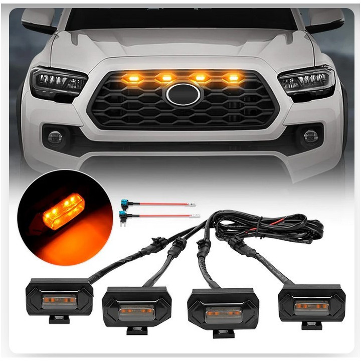 Raptor-Lights für Kühlergrill weiss / orange Roxmad
