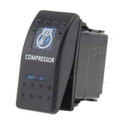 Kippschalter "Compressor" mit  blauer Beleuchtung