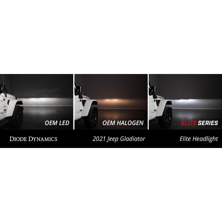 Hauptscheinwerfer "Elite Series" mit HALO Ring Diode Dynamics