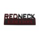 Emblem "Redneck Nation" klein schwarz / rot
