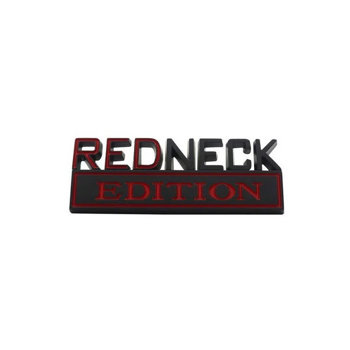 Emblem "Redneck Nation" klein schwarz / rot