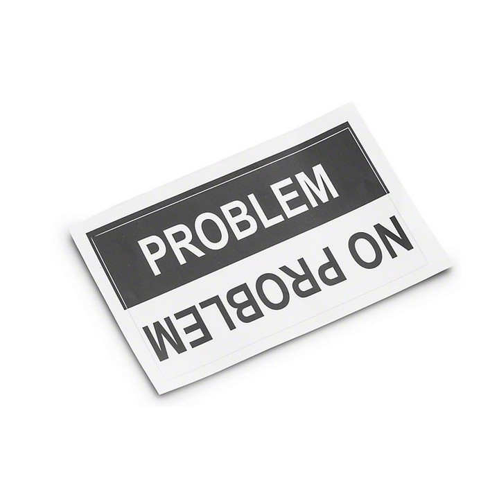 No Problem Decal SEC10
