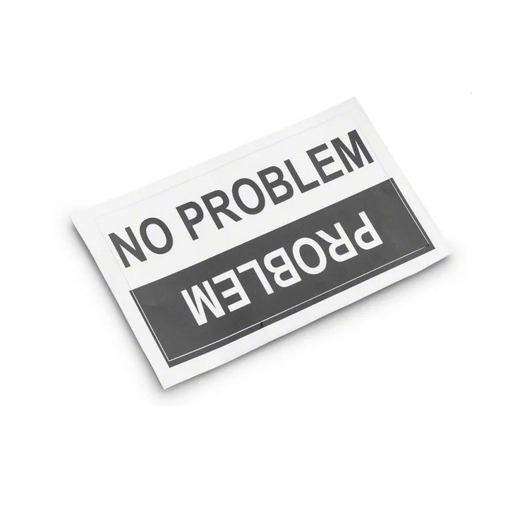 No Problem Decal SEC10