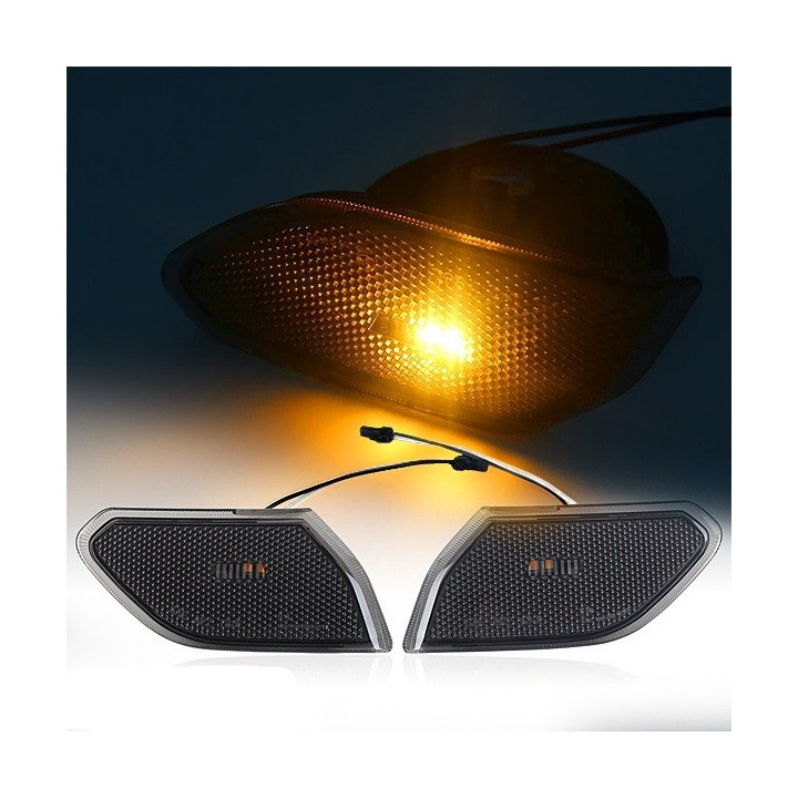 LED Sidemarkers schwarz mit Strassenzulassung