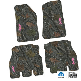 Gummimatten-Set vorne & hinten Camouflage mit Jeep-Schriftzug in verschiedenen Farben