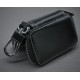 Key-Bag Leder schwarz "Dodge"