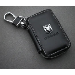 Key-Bag Leder schwarz "Dodge"