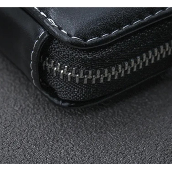 Key-Bag Leder schwarz "Dodge"