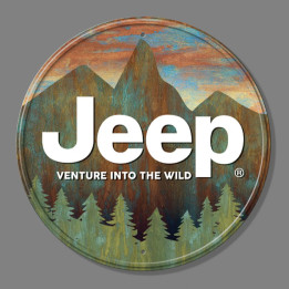Jeep-Sign "Venture into the Wild"