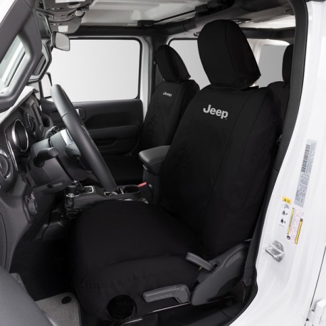 Sitzbezüge Covercraft mit Jeep-Logo vorne Wrangler JLU / Gladiator