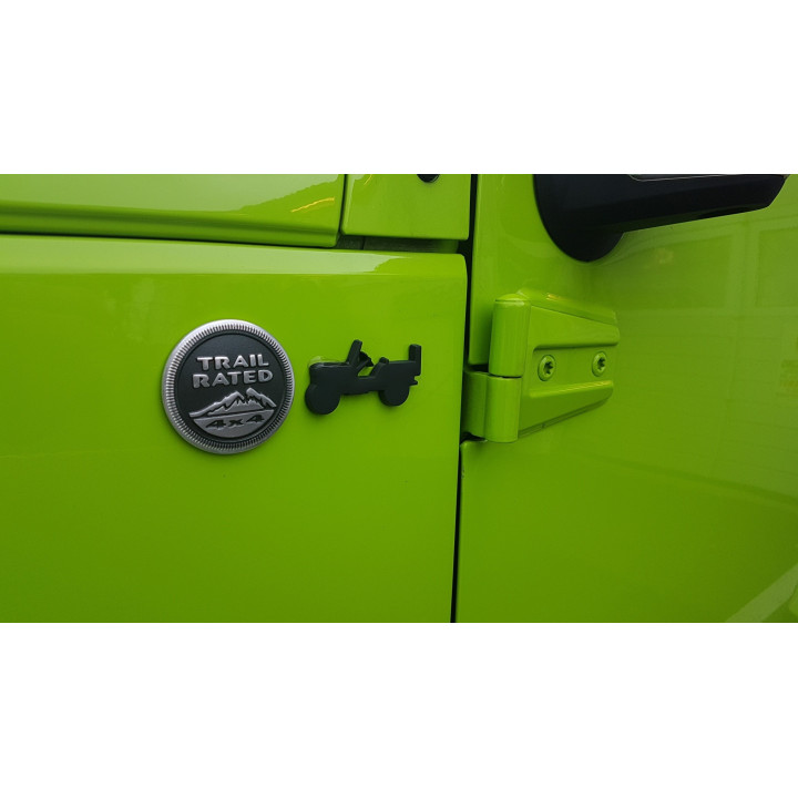 Emblem "Willy's-Jeep" mattschwarz