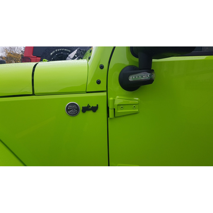 Emblem "Willy's-Jeep" mattschwarz