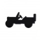Emblem "Willy's-Jeep" mattschwarz