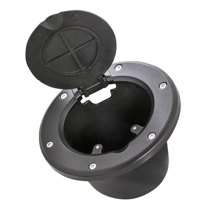 Tankklappe Aluminium schwarz Smittybilt