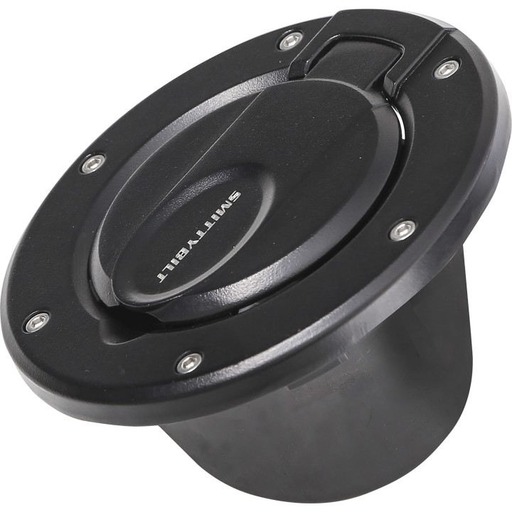 Tankklappe Aluminium schwarz Smittybilt