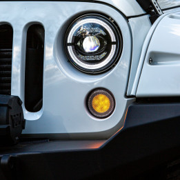 LED-Blinker Frontblinker-Set schwarz mit E-Prüfzeichen