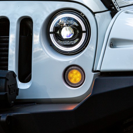 LED-Blinker Frontblinker-Set schwarz mit E-Prüfzeichen