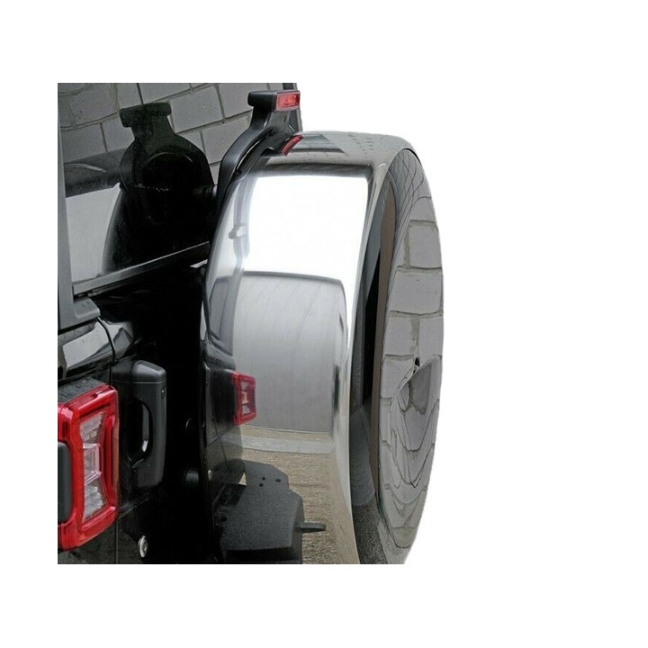 Abschliessbares Reserverad-Cover Hartplastik schwarz / chrom Wrangler JL