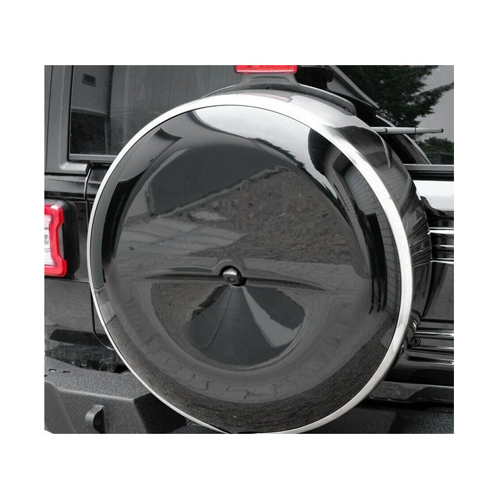 Abschliessbares Reserverad-Cover Hartplastik schwarz / chrom Wrangler JL