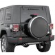 Abschliessbares Reserverad-Cover Hartplastik schwarz / chrom Wrangler JK
