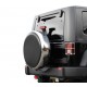 Abschliessbares Reserverad-Cover Hartplastik schwarz / chrom Wrangler JK