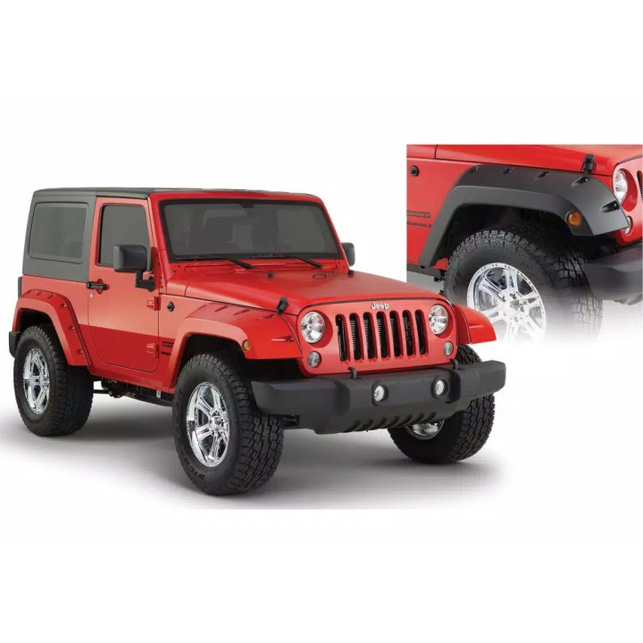 Kotflügelverbreiterungen "Pocket-Style" Bushwacker Wrangler JK 4-Door