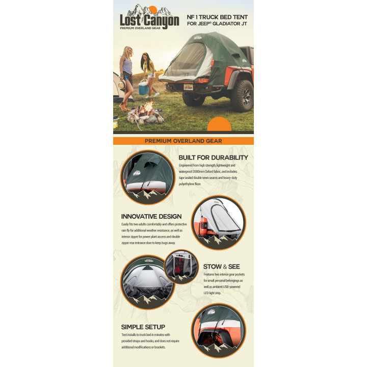 Truck-Bed Tent "Lost Canyon" Quadratec