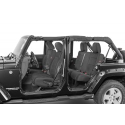 Sitzbezüge Neopren DiverDown Wrangler 4-Door Jg. 11-12 schwarz