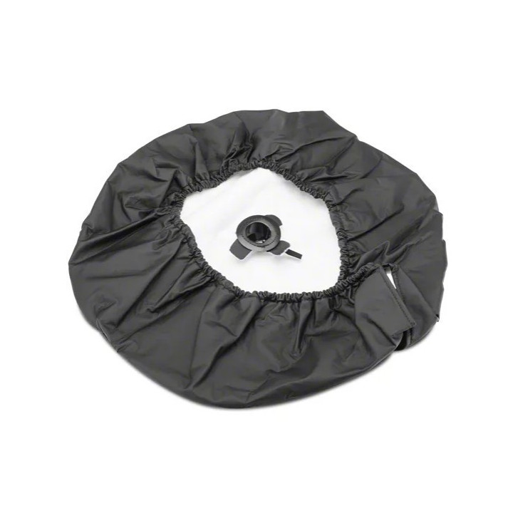 Reserverad-Cover Leder schwarz Wrangler JL