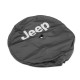 Reserverad-Cover Leder schwarz Wrangler JL