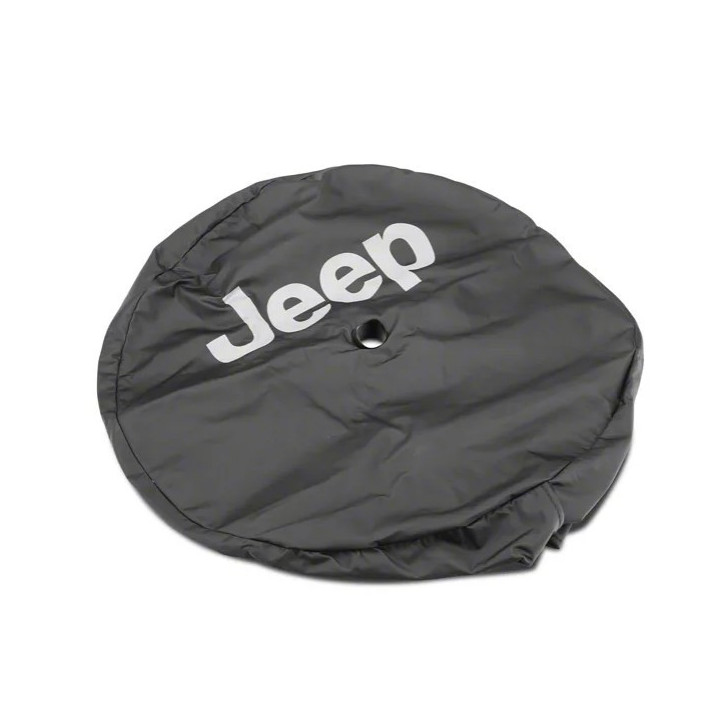 Reserverad-Cover Leder schwarz Wrangler JL