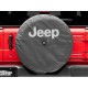 Reserverad-Cover Leder schwarz Wrangler JL