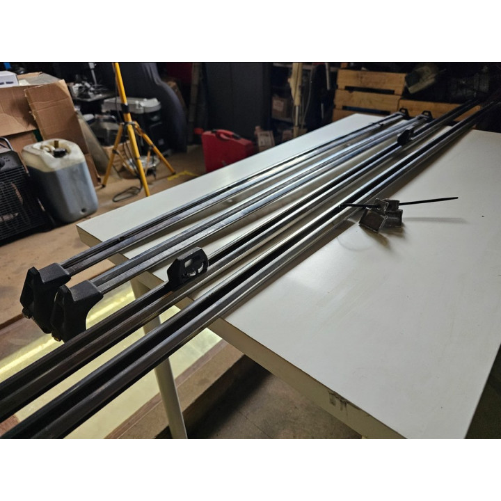 Komplette Dachreeling-Einheit chrom Cherokee XJ