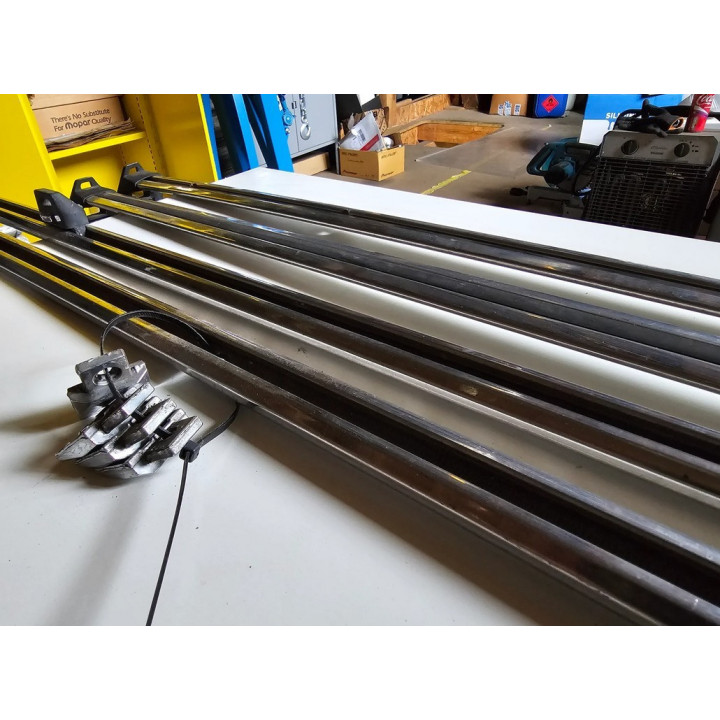 Komplette Dachreeling-Einheit chrom Cherokee XJ