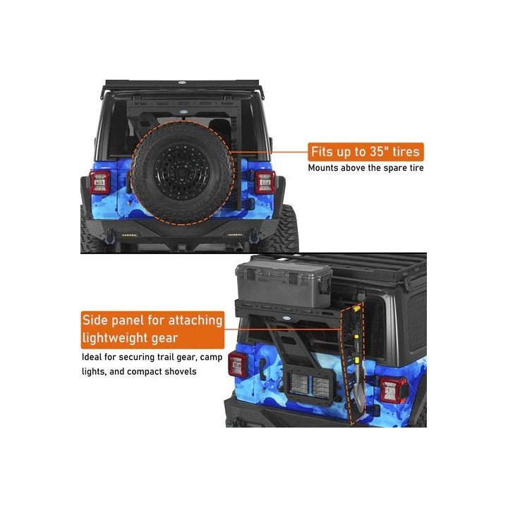 Tailgate Cargo-Rack HookeRoad Wrangler JL