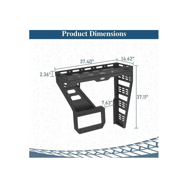 Tailgate Cargo-Rack HookeRoad Wrangler JL