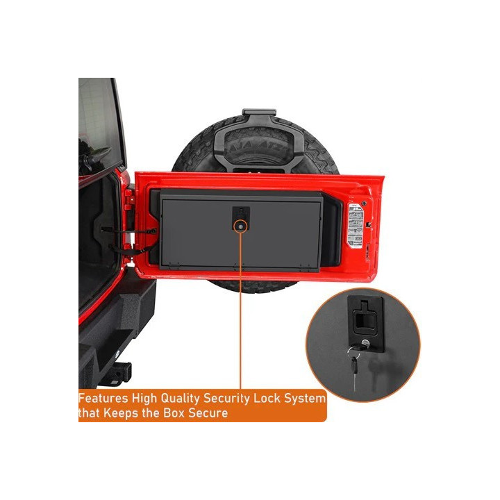 Tailgate Storage Lock-Box HookeRoad Wrangler JL