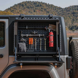 Rear Side-Window Storage Box Set mit Molle-Panel TacMolle Wrangler JKU