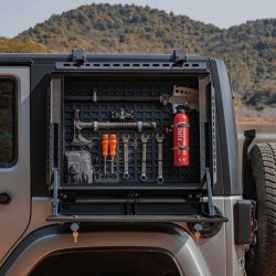 Rear Side-Window Storage Box Set mit Molle-Panel TacMolle Wrangler JKU