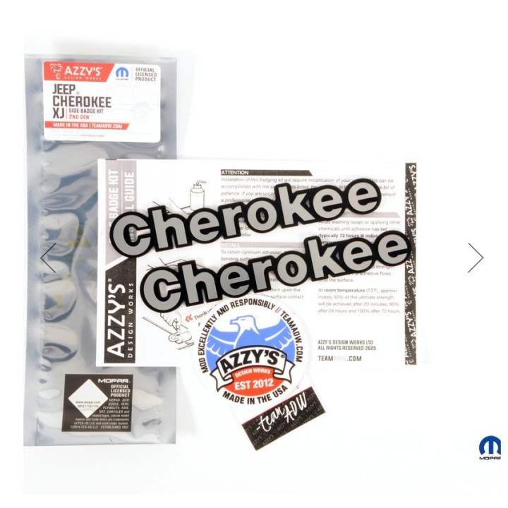 Cherokee XJ Badge Kit (Gen 2)
