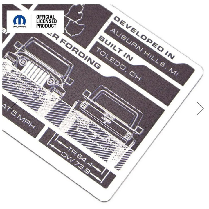 Wrangler JL Data Plate