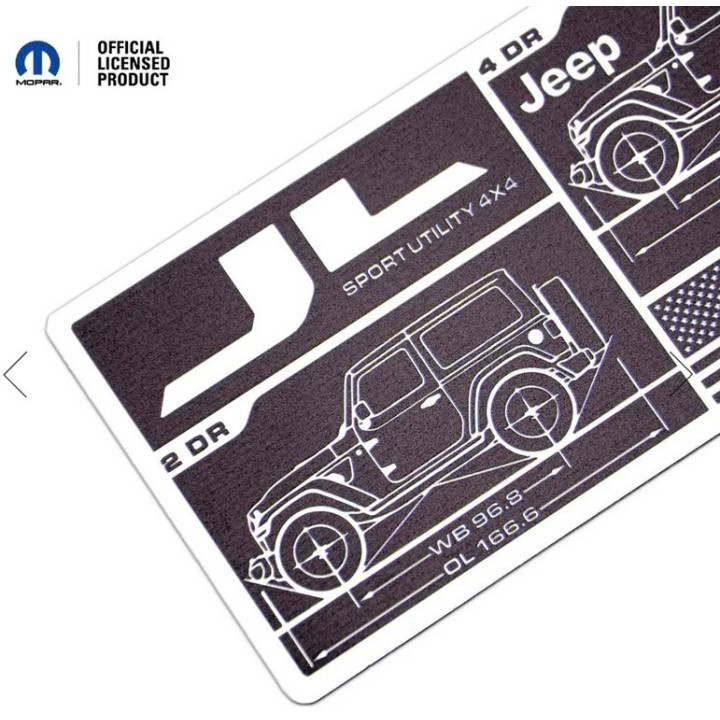 Wrangler JL Data Plate