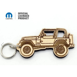 Holz Schlüsselanhänger Wrangler TJ