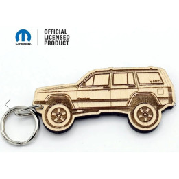 Holz Schlüsselanhänger Cherokee XJ