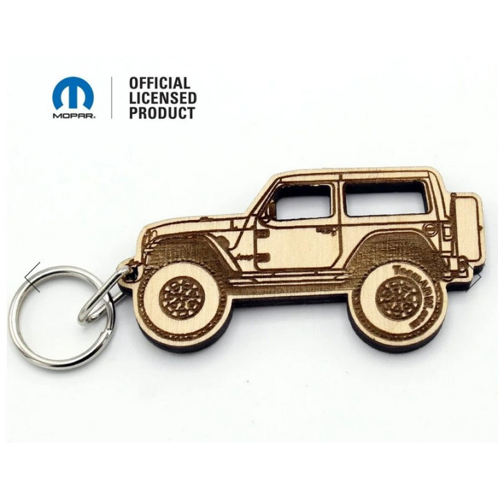 Holz Schlüsselanhänger Wrangler JL 2-Door
