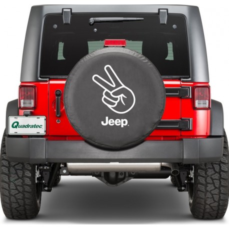 Reserveradabdeckung Stoff "Jeep" Quadratec