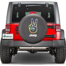 Reserveradabdeckung Stoff "Peace Flag" Quadratec